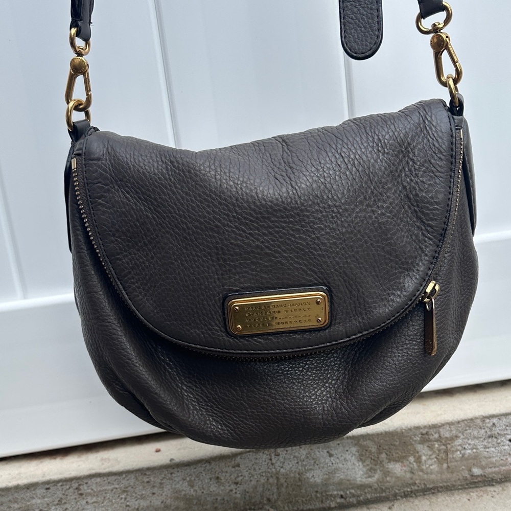 Marc Jacobs Dark Gray Leather Shoulder Bag